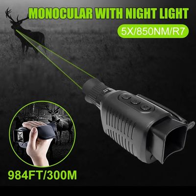 5X Digital Zoom Night Vision Monocular 1.5inch Screen Hunting Night Vision Goggles
